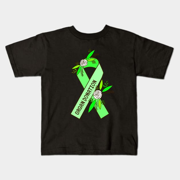 Organ Donation Awareness Kids T-Shirt by Sloth Station